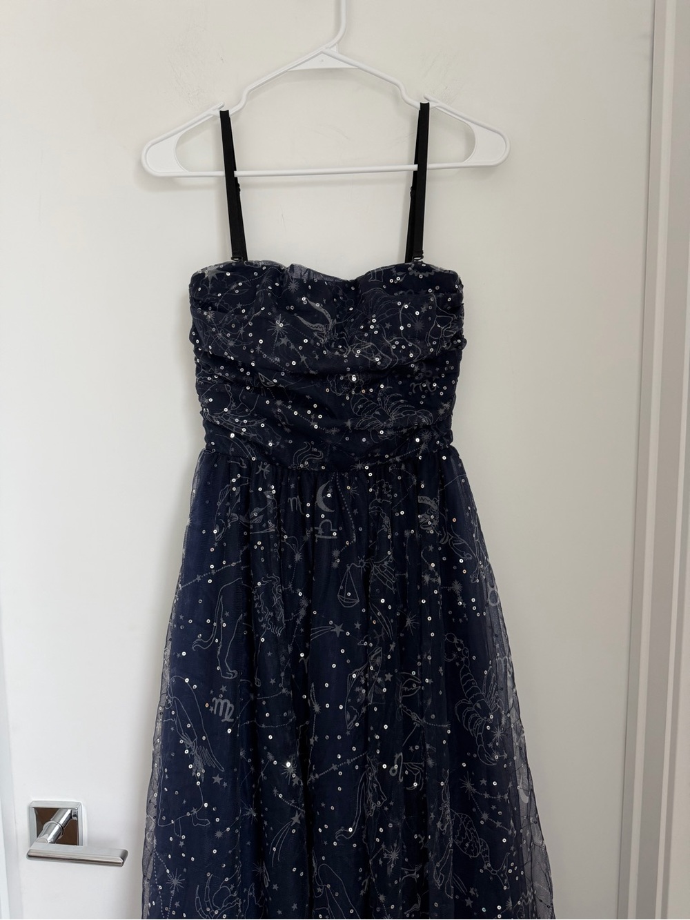 Staud NWT Small Bettina Gown Zodiac Constellation Tulle - Picture 8 of 15